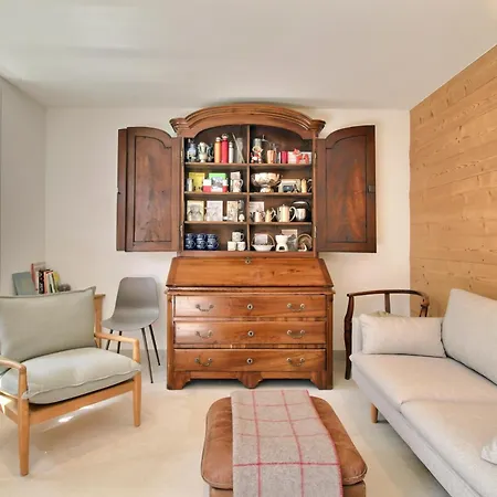 Garden Heart Of The Village Swedish Stove Chalet Champery