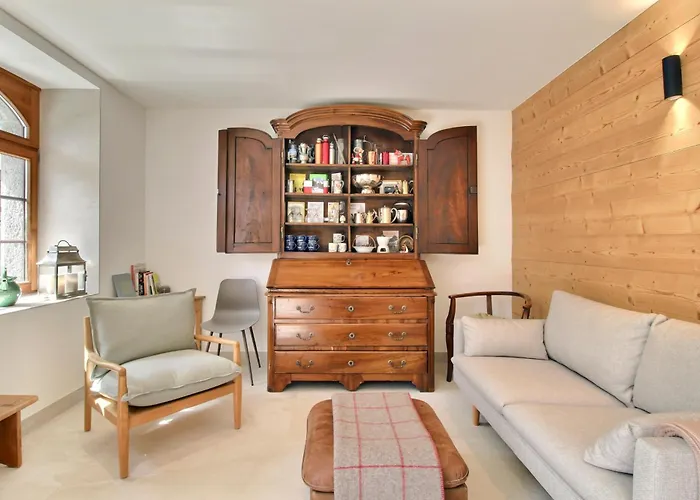 Garden Heart Of The Village Swedish Stove Chalet Champery