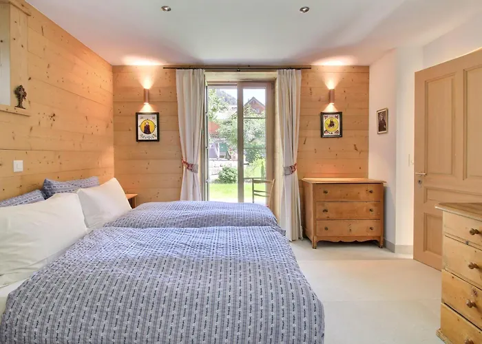 Chalet Garden Heart Of The Village Swedish Stove Champery